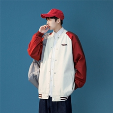 25新款撞色棒球服潮流情侣字母夹克上衣9106/P95，男装夹克，星座202