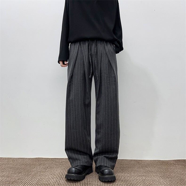 港风秋款男休闲西裤条纹宽松休闲长裤h8067P50，男装西裤，星座1013-1