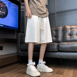 夏冰丝短裤男设计感美式篮球宽松抽绳休闲五分裤XZ514-2-1528-P38图片