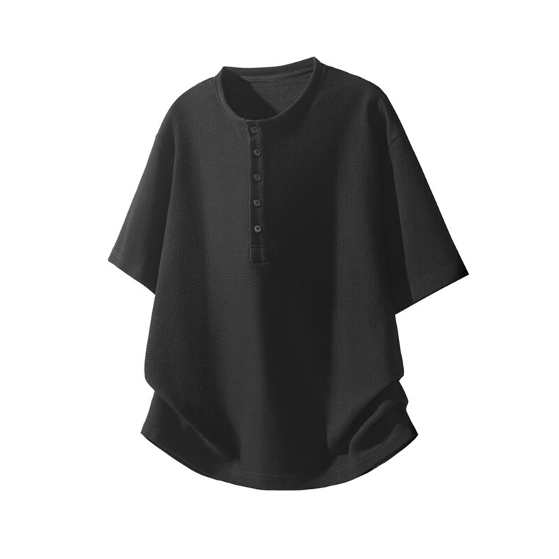2025夏季新款外景黑墙大码美式高街短袖M-5XHT25466-特P20,男装T恤,电商A022