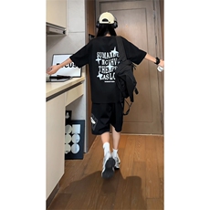 量大优供视频重磅麂皮绒短袖T恤男JPDX209-特P19，男装T恤，电商B367