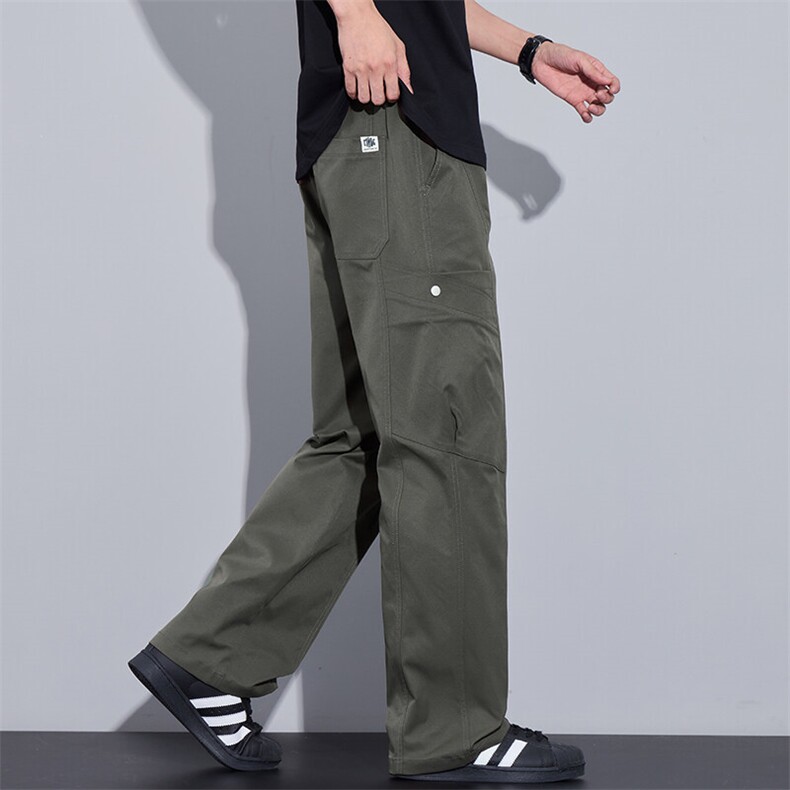 美式潮流休闲裤男春季新款宽松垂感运动裤潮牌直筒裤子Z9857-P50图片