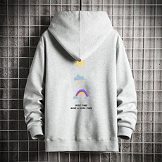 KS21141-P38连帽开衫卫衣男运动外套大码班服网格挂拍，男装卫衣，电商A040A