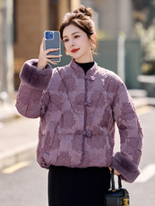 2025年中式G风中式白鸭绒新款羽绒服，女装羽绒服，伊仟回