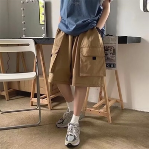 美式机能工装短裤男夏季薄款休闲五分裤运动潮牌中裤沙滩大裤衩子图片