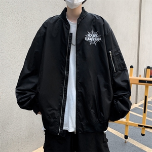 港风美式高街刺绣立领飞行服夹克街头嘻哈高街潮流潮牌JK0105-P63图片