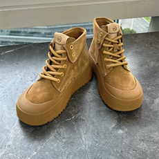 新款真皮大黄靴女新款冬季厚底马丁靴女，女鞋马丁靴，电商A223