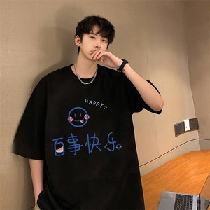 麂皮绒短袖t恤男大码半袖男 JD82183-P25图片