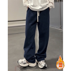 秋冬休闲裤百搭卫裤美式斜切加绒加厚弯刀裤微喇长裤K3669-特P35，男装休闲裤，电商B295