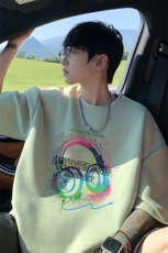 量大优供视频重磅麂皮绒短袖T恤男JPDX243-特P19，男装T恤，电商B367