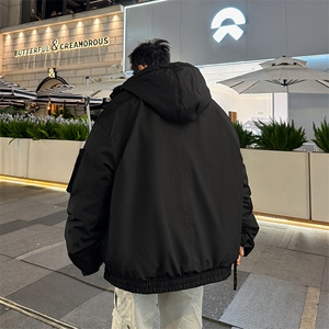 堆堆袖棉衣男冬季新款港风宽松连帽棉服学生面包服MF9006-P95图片