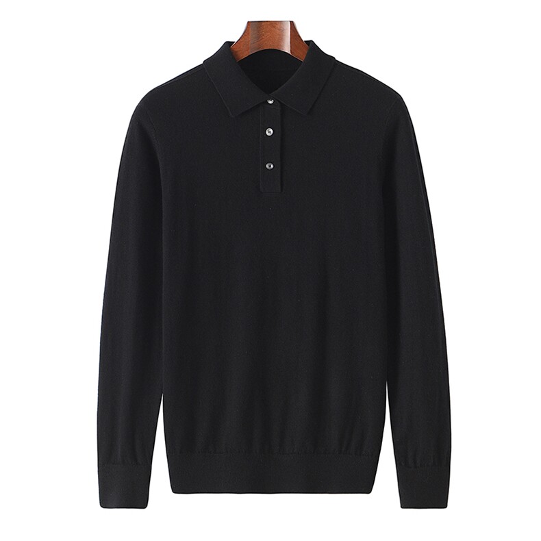 秋冬新款针织衫套头针织POLO衫男商务休闲羊毛衫，男装羊毛衫，总能电商供货