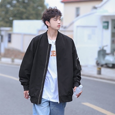 新款飞行夹克男美式复古棒球服外套高街潮牌CYJK9271P-75控价109，男装夹克，电商A128