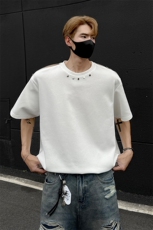 夏季宽松美式高街个性短袖潮XZ808B-WH057-P48，男装T恤，星座808B
