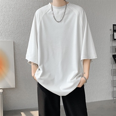 8XL-M特大码日系复古山西速干镂空拼接短袖T恤上衣男DX319P50，男装T恤，电商D206-1