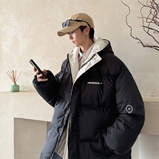 2025港风棉衣棉服防水小牛津连帽冲锋棉袄三防面包服1606-P80，男装棉衣，星座207