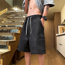 2025扎染美式复古工装短裤DK41M-5XLP35控58，男装牛仔裤，电商B325