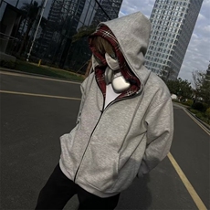 卫衣男潮ins港风潮流双帽卫衣W136P75，男装卫衣，星座1116-2