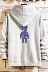 KS21242-P38连帽开衫卫衣男运动外套大码班服砖墙，男装卫衣，电商A040A