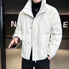 标50绒店主风冬季男士扎染立领羽绒服宽松保暖外套908-P225，男装羽绒服，电商B338