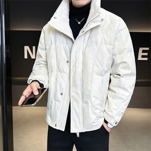 标50绒 店主风冬季男士扎染立领羽绒服宽松保暖外套 908-P225图片