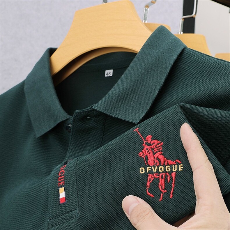 短袖t恤刺绣polo衫休闲上衣潮高端上衣翻领PL2014P32,男装T恤,星座1013-5