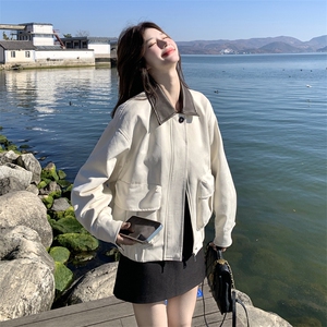 新款  有货 牛皮绒夹翻领夹克外套5507P155K248图片