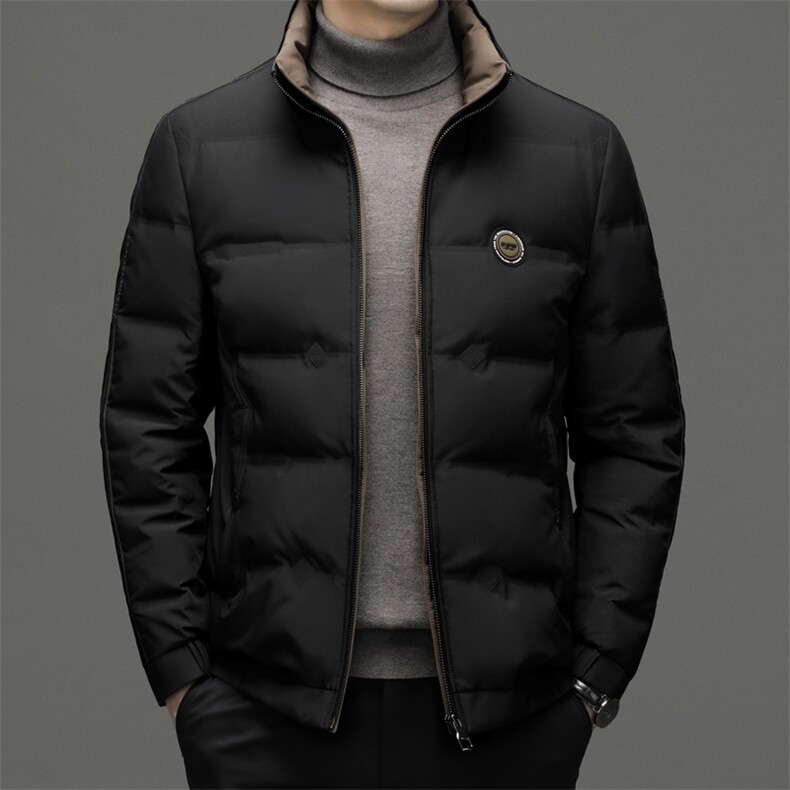 CSYR88227钱塘2020-2中年男士冬季厚款商务休闲立领羽绒服P210,男装羽绒服,钱塘207-2