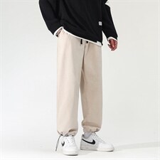 日系2023秋冬款华夫格抽绳束脚运动休闲潮牌卫裤8802-P55控69，男装休闲裤，星座914-3