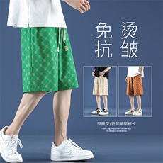 夏季新品速干五分裤时尚冰丝透气跑步运动休闲裤DK280特批17，男装休闲裤，星座718-1