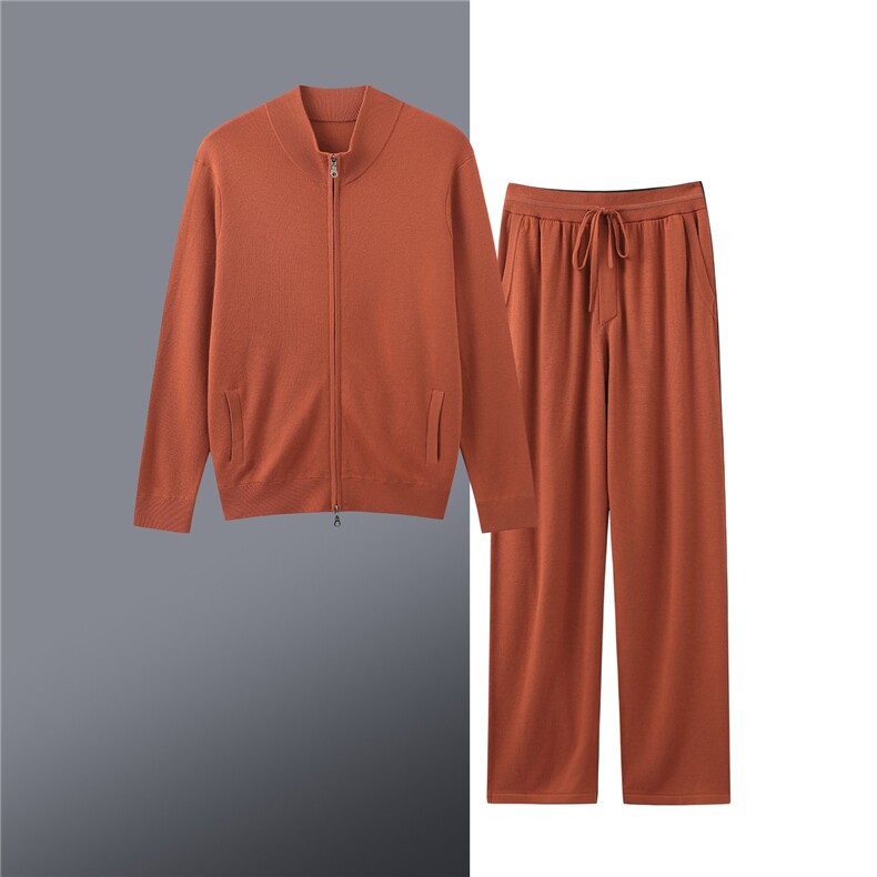 2025秋季时尚百搭通勤套装，男装休闲套装，绒之心羊绒