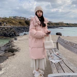 2023年冬季新款白鹅绒羽绒服外套中长款女图片