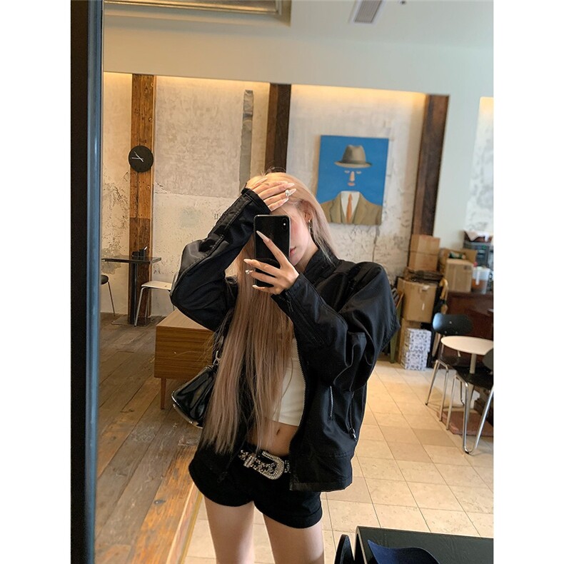 网图~美潮防泼水解构设计短款夹克外套W1555/特P68,男装夹克,电商B350