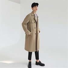 秋季百搭款潮流中长款风衣男韩版宽松大衣外套FD300-P135，男装风衣，四季星座713