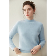 2025年秋季新款百搭女士半高七针一线插肩半高纯山羊绒衫，女装羊绒衫，纳丰羊绒