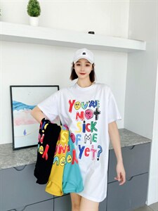 时尚休闲潮流长款T恤图片