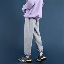 秋冬宽松字母休闲裤九分裤卫裤XZ1004-1WK512P45控68，男装休闲裤，星座715