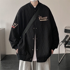 重磅学院风棒球服潮牌潮流休闲宽松bf风百搭外套JK02317-P80，男装夹克，星座308B-2