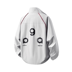 立体白底反光条镶边字母印花设计大码M-5XL夹克男JK78057P75控108，男装夹克，星座227-7