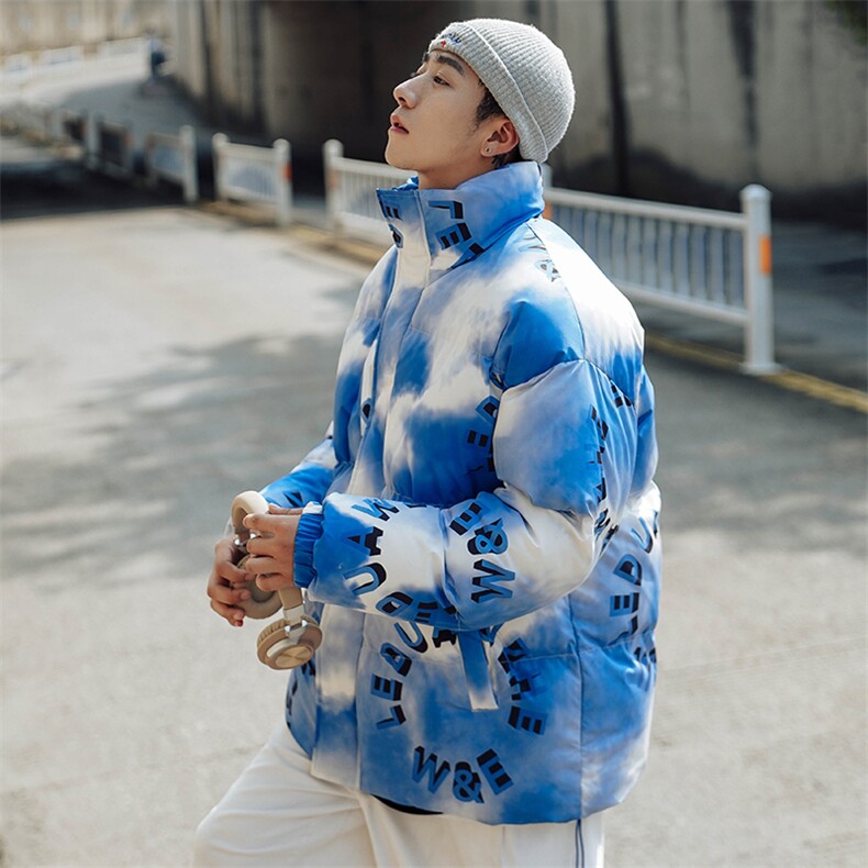 2024冬新款日系外景幻彩立领面包服棉衣外套男MY004-P135控150,男装棉衣,星座914-3