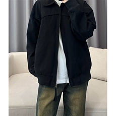 美式vintage复古底特律工装夹克男春秋季棒球服短款ootd正肩外套，男装夹克，星座601-2