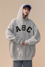 中性风2023秋季新款简约风字母印花情侣连帽卫衣W295p35控58，男装夹克，A247A