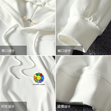 WY2101-P40纯连帽卫衣男大码运动帽衫宽松薄外套麒麟风，男装卫衣，电商A040A
