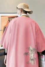 量大优可提供视频2024夏季新美式短袖T恤D223A-T24165-P18，男装T恤，电商019-1
