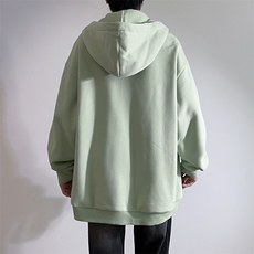 新款男百搭设计感连帽纯色情侣港风白墙针织外套WT3418-P55控88，男装夹克，星座717