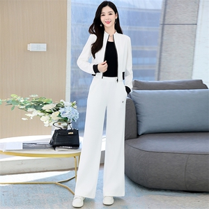 欧货气质女神范高端休闲套装女秋装2024新款减龄阔腿裤两件套套裤图片
