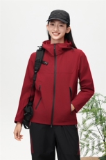 2025秋冬百搭时尚简约轻量连帽软壳衣，女装短外套，衫都服饰