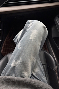 B221 美式ins高街暗黑宽松直筒提花牛仔裤LK24397-特P52控88图片