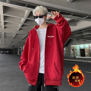 抖音得物高品质360G重磅阔版宽松光版纯色连帽卫衣外套KS169特P45图片