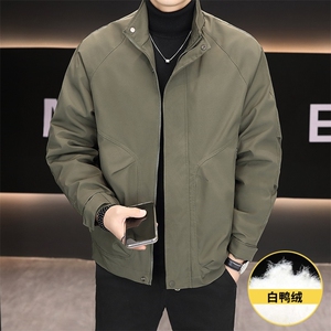 羽绒服男新标50白鸭绒夹克外套休闲时尚立领男士上衣Y3076-P140